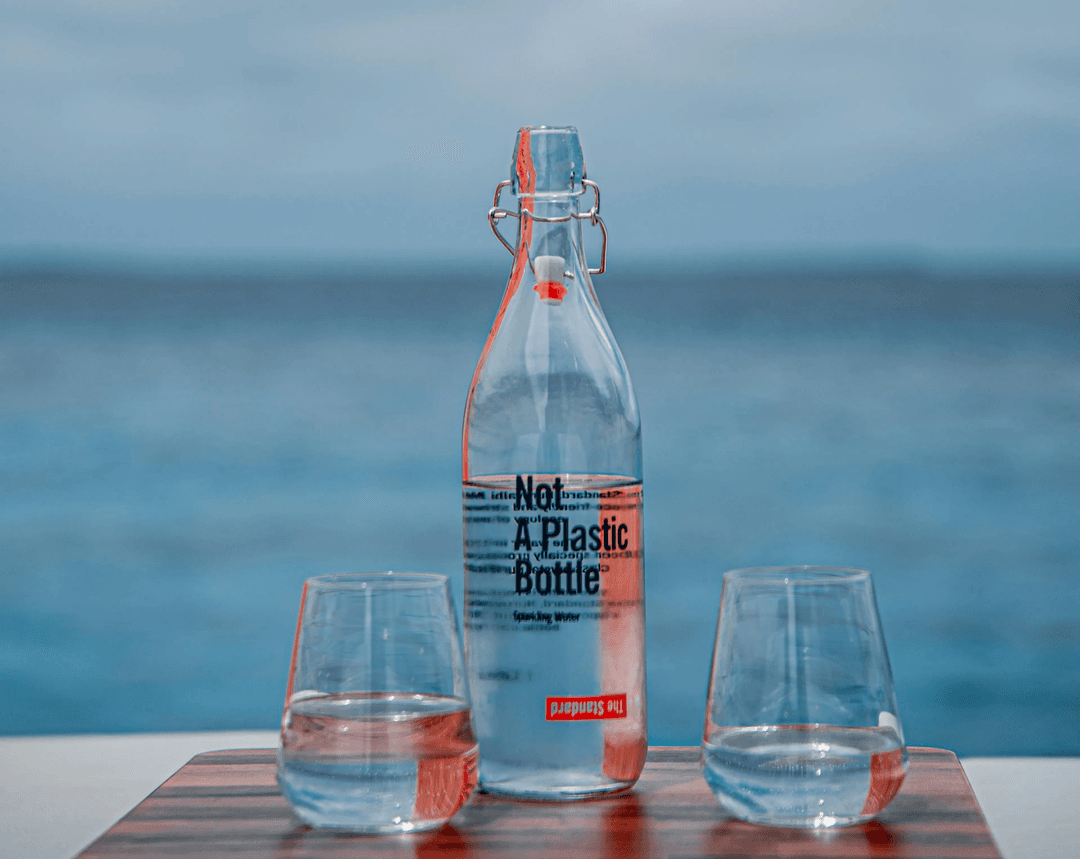 Botella de plástico vegetal