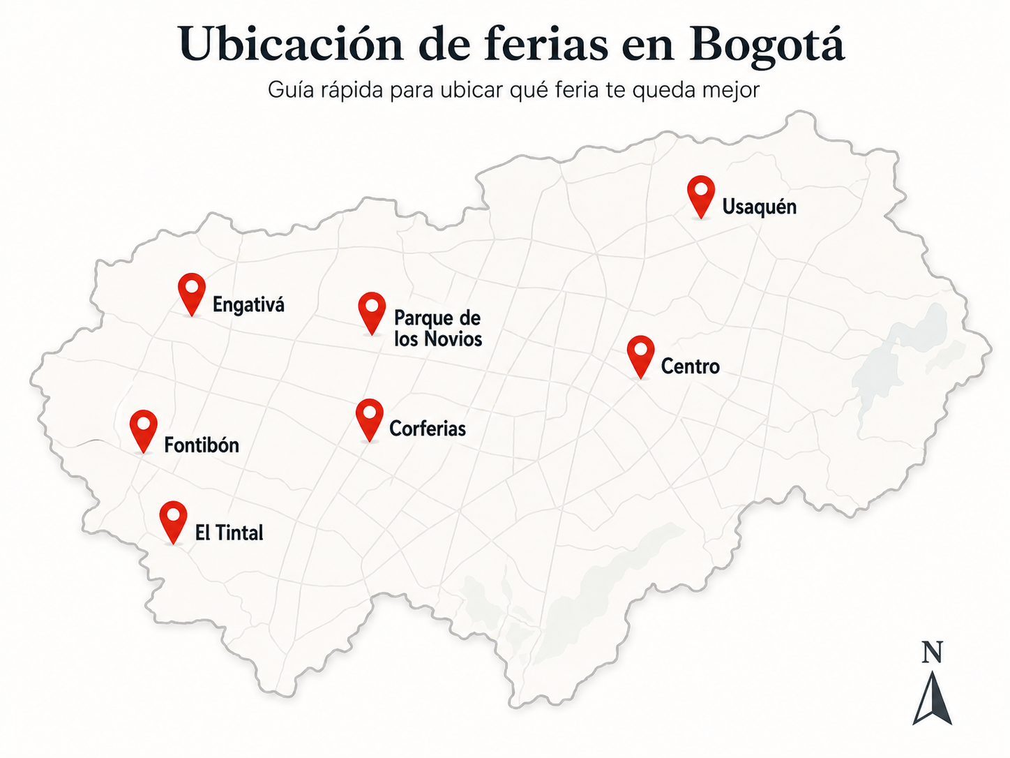 Mapa de ferias sostenibles, secondhand y de emprendimiento en Bogotá, mayo y junio de 2026